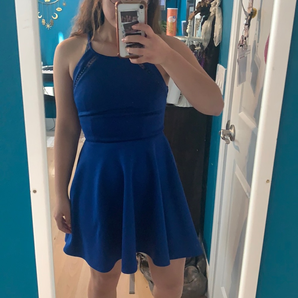 Blue event dress